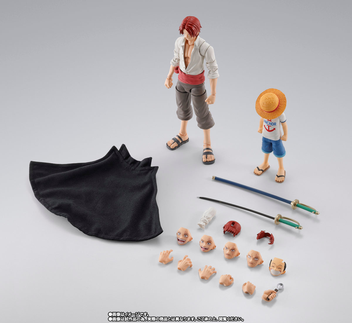 Bandai SHF S.H.Figuarts One Piece Shanks & Childhood Monkey D. Luffy Action Figure