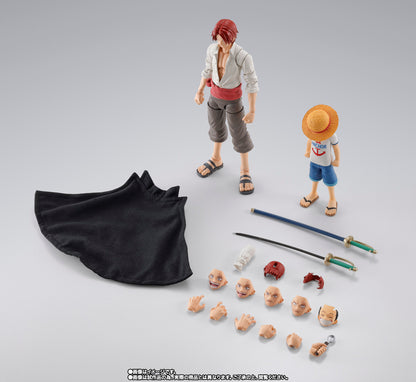 Bandai SHF S.H.Figuarts One Piece Shanks & Childhood Monkey D. Luffy Action Figure